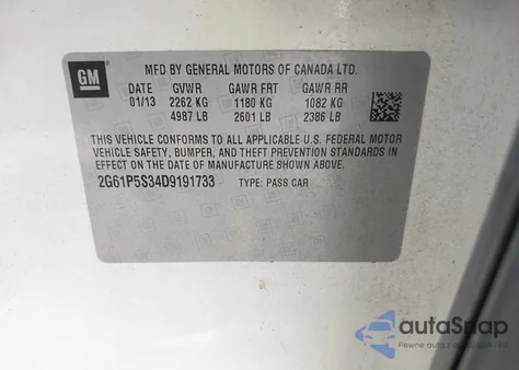 2013 Cadillac Xts Luxury from USA, damaged, VIN 2G61P5S34D9191733